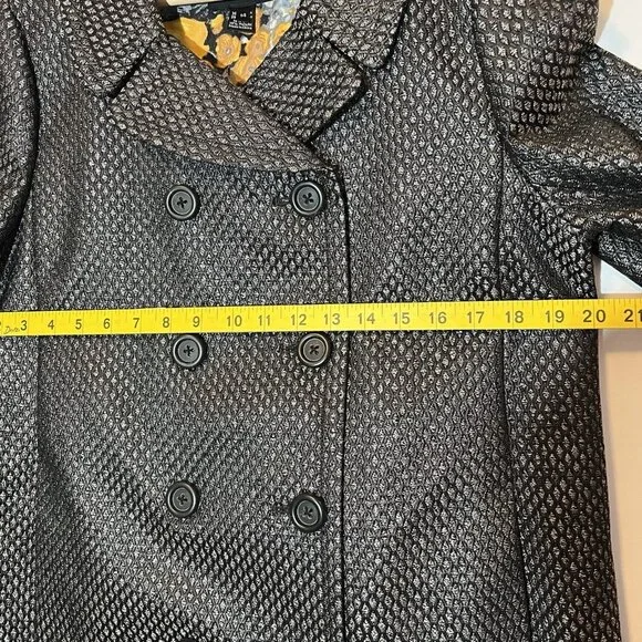 J. Crew Collection Women’s Gray Size Jacket Coat Blazer Rayón Silk Blend Belt - Picture 4 of 12